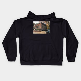 Autumn Day Brooklyn Orange Leaves Kids Hoodie